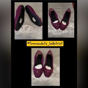 Lallie Ballet flats in purple tweed